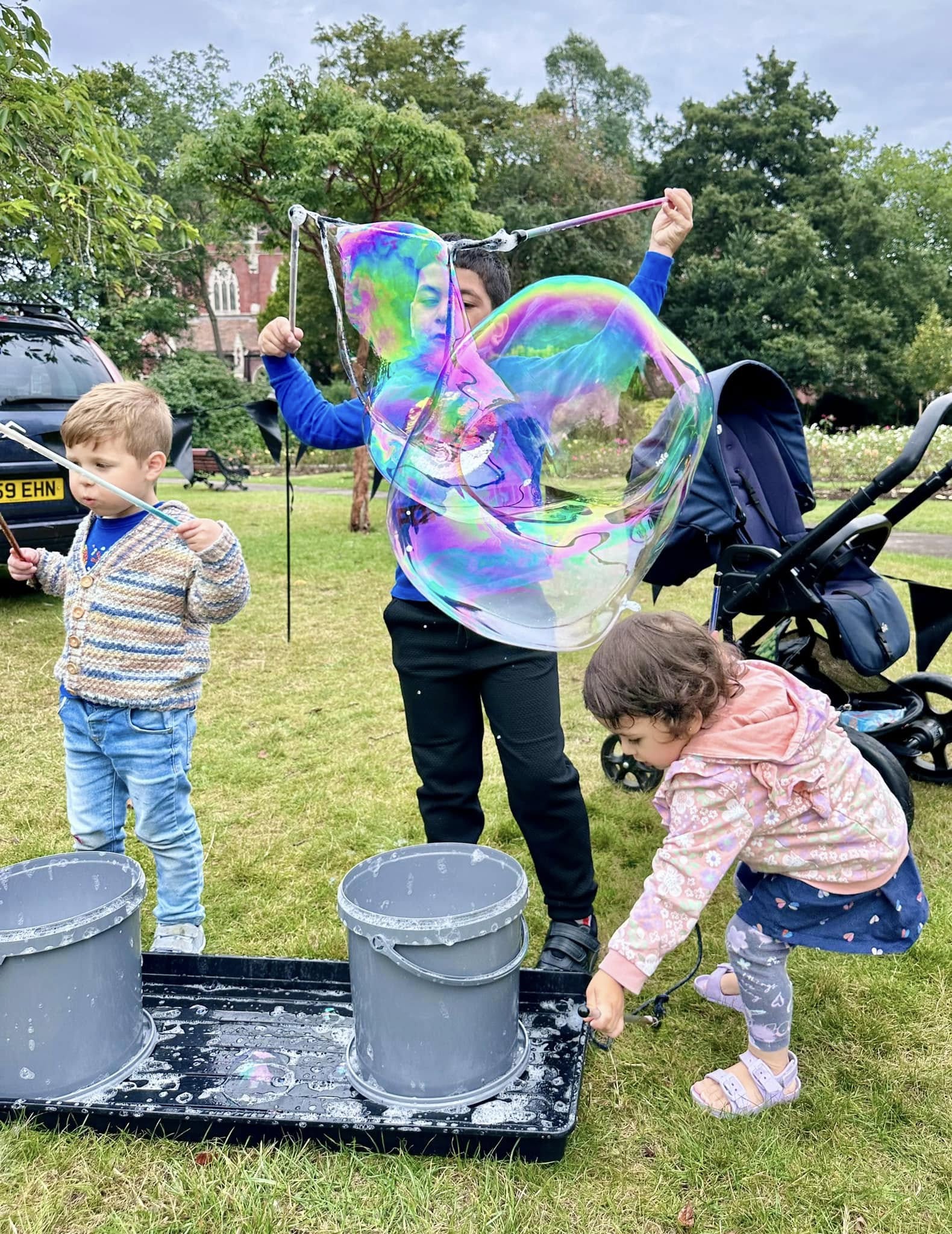 SALT Festival giant bubble wands
