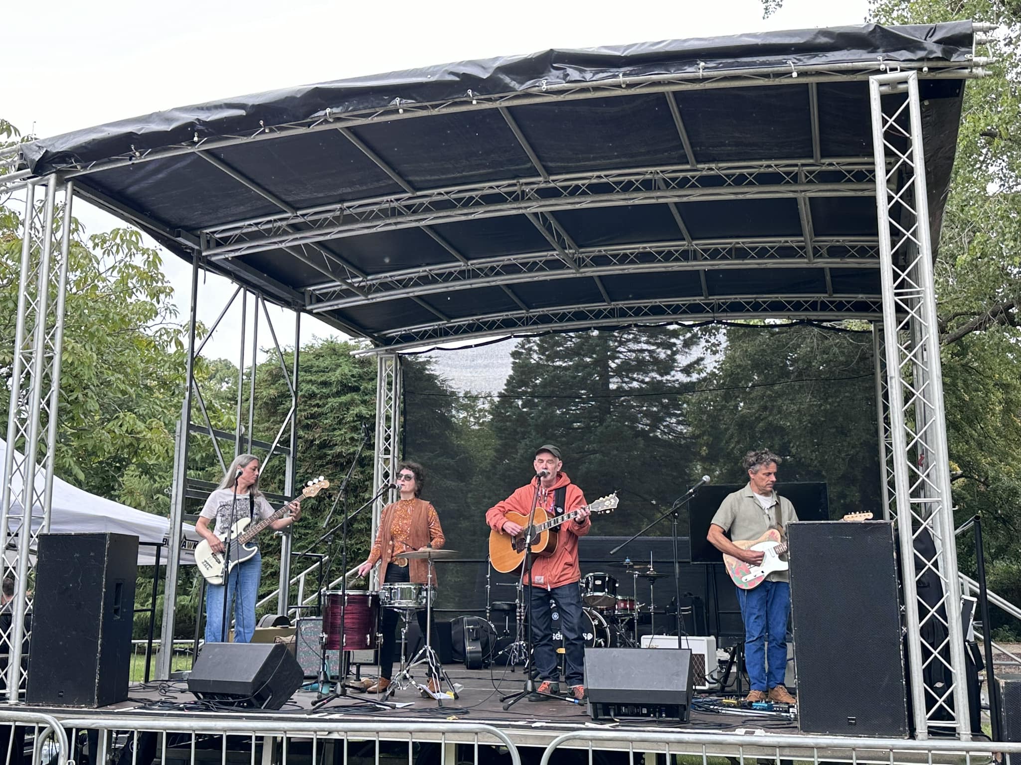 Band performing on stage at SALT Festival